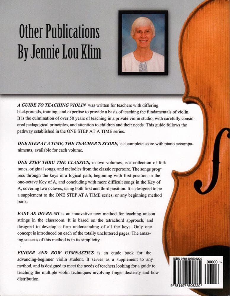 One Step At A Time - Jennie Lou Klim   Violin Bk 5