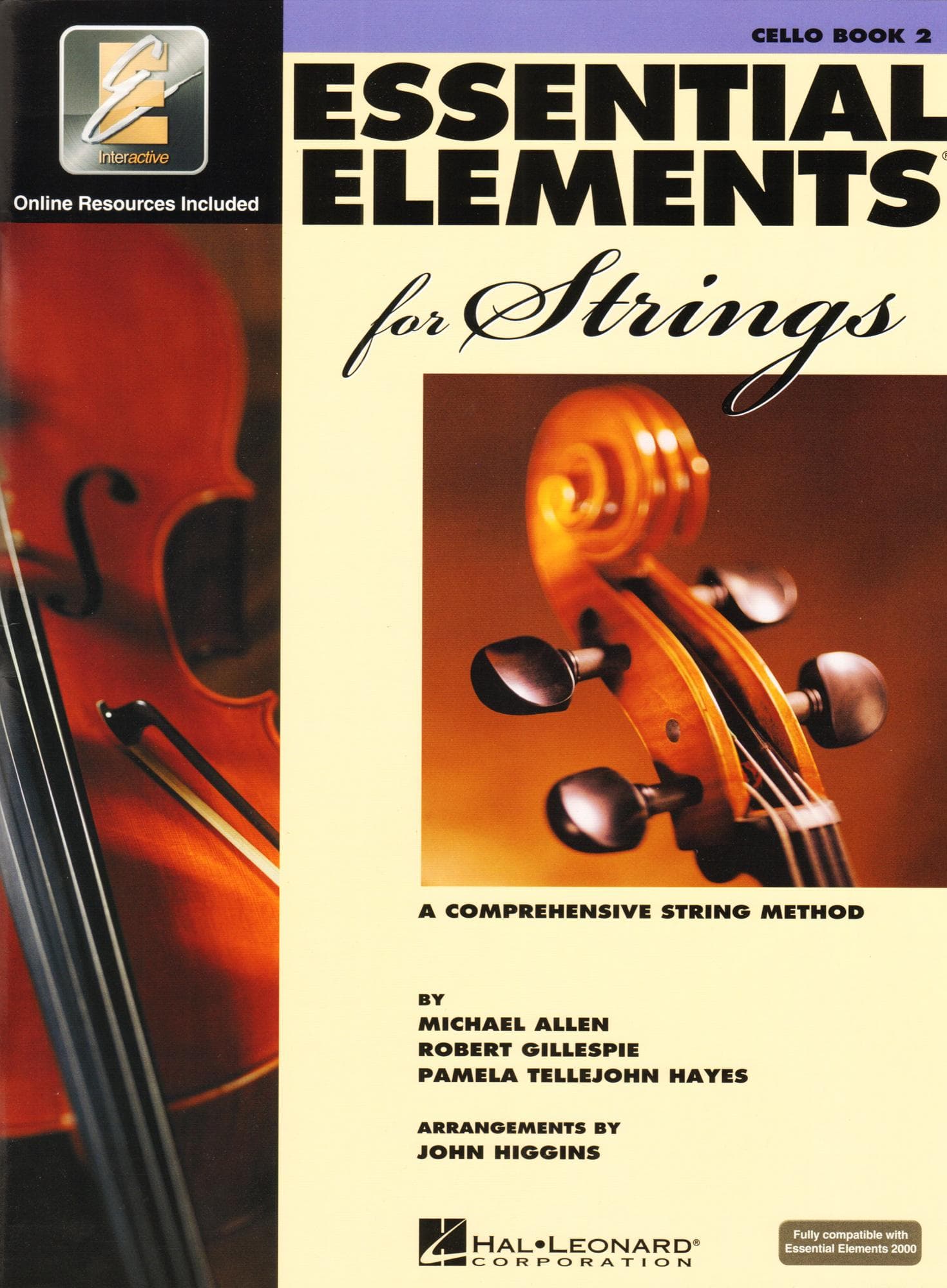 Essential Elements Interactive (formerly 2000) for Strings - Cello Book 2 - by Allen/Gillespie/Hayes - Hal Leonard Publication