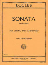 Eccles, Henry - Sonata in g minor - Double Bass and Piano - edited by Fred Zimmermann - International Edition