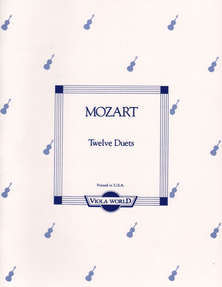Mozart, WA - 12 Easy Duets, K 487 - Two Violas - arranged by Alan Arnold and William Lincer - Viola World Publications