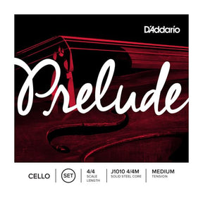 D'Addario Prelude Cello String Set - 4/4 Size - Medium Gauge