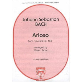 Bach, JS -  Arioso from Cantata BWV 156 for Viola and Piano - Arranged by Isaac - Fischer Edition