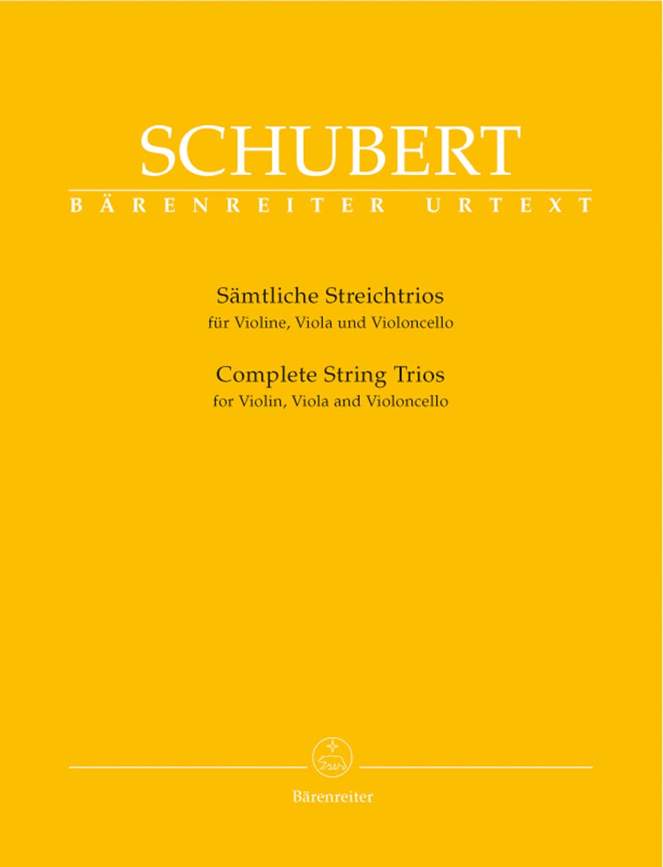 Schubert, Franz - Complete String Trios For Violin, Viola, and Cello Edited by Aberhold URTEXT Published by Barenreiter Verlag