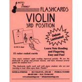 Laminated 3rd Position Violin Flash Cards - 32 Flashcard Set