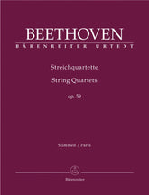 Beethoven, Ludwig - String Quartets Op 59 - Barenreiter Edition