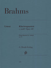 Brahms, Johannes - Piano Quartet No 3 in c minor Op 60 for Violin, Viola, Cello and Piano - Henle Verlag URTEXT Edition