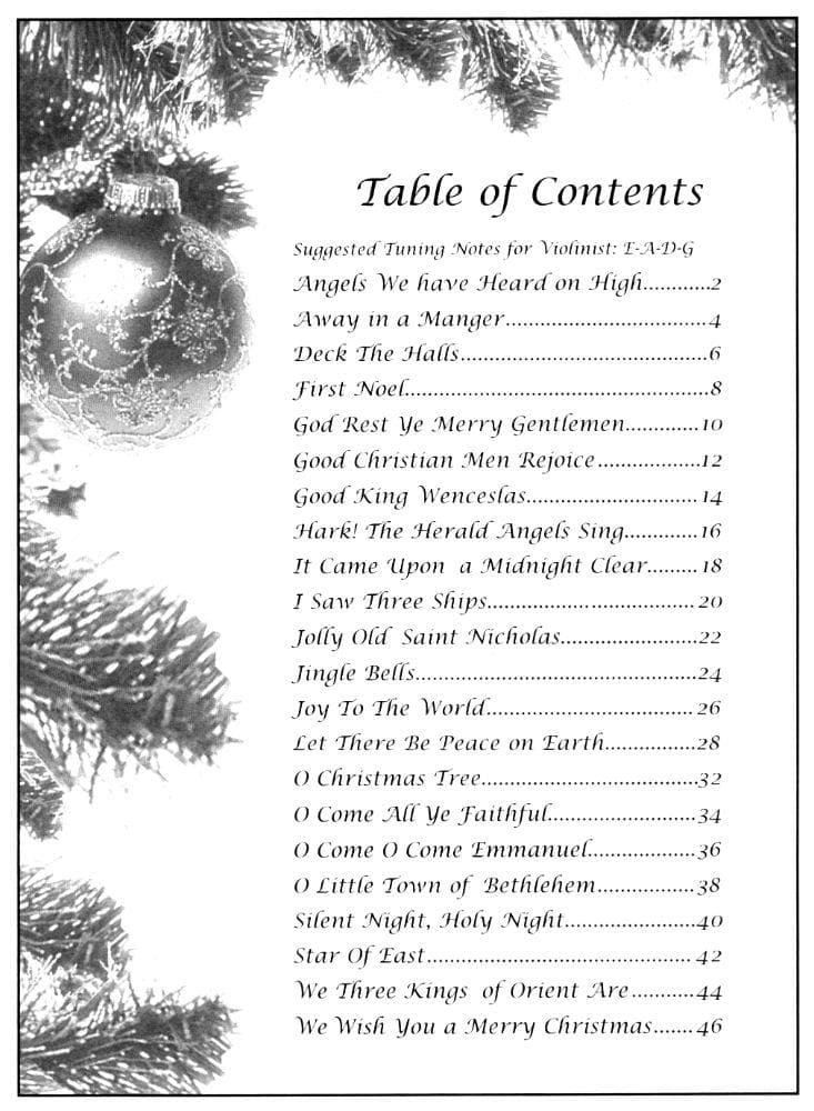 Traditional Christmas Duets, for Violin with Piano Accompaniment Published by Santorella