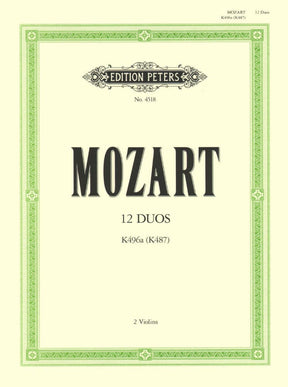 Mozart, WA - 12 Easy Duets, K 487 - Two Violins - edited by Irmgard Engels - Edition Peters