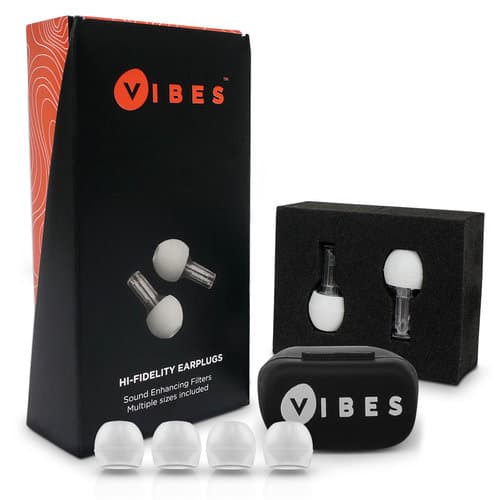 Vibes Hi-Fidelity Earplugs with Carry Case