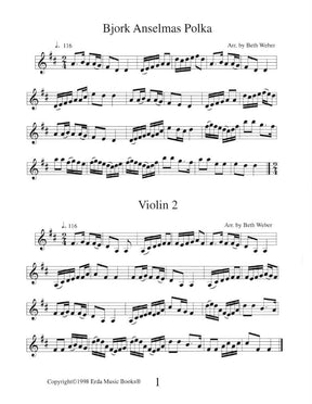 Weber, Beth - Folkdance Music of Finland For One to Three Violins Published by Erda Music Books