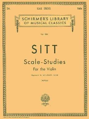 Sitt, Hans - Scale Studies - Violin - published by Carl Fischer