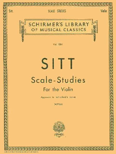 Sitt, Hans - Scale Studies - Violin - published by Carl Fischer