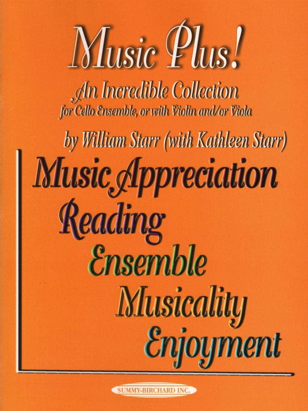 Starr, William - Music Plus! An Incredible Collection For Cello Ensemble (or with violin and/or viola) Published by Alfred Music Publishing