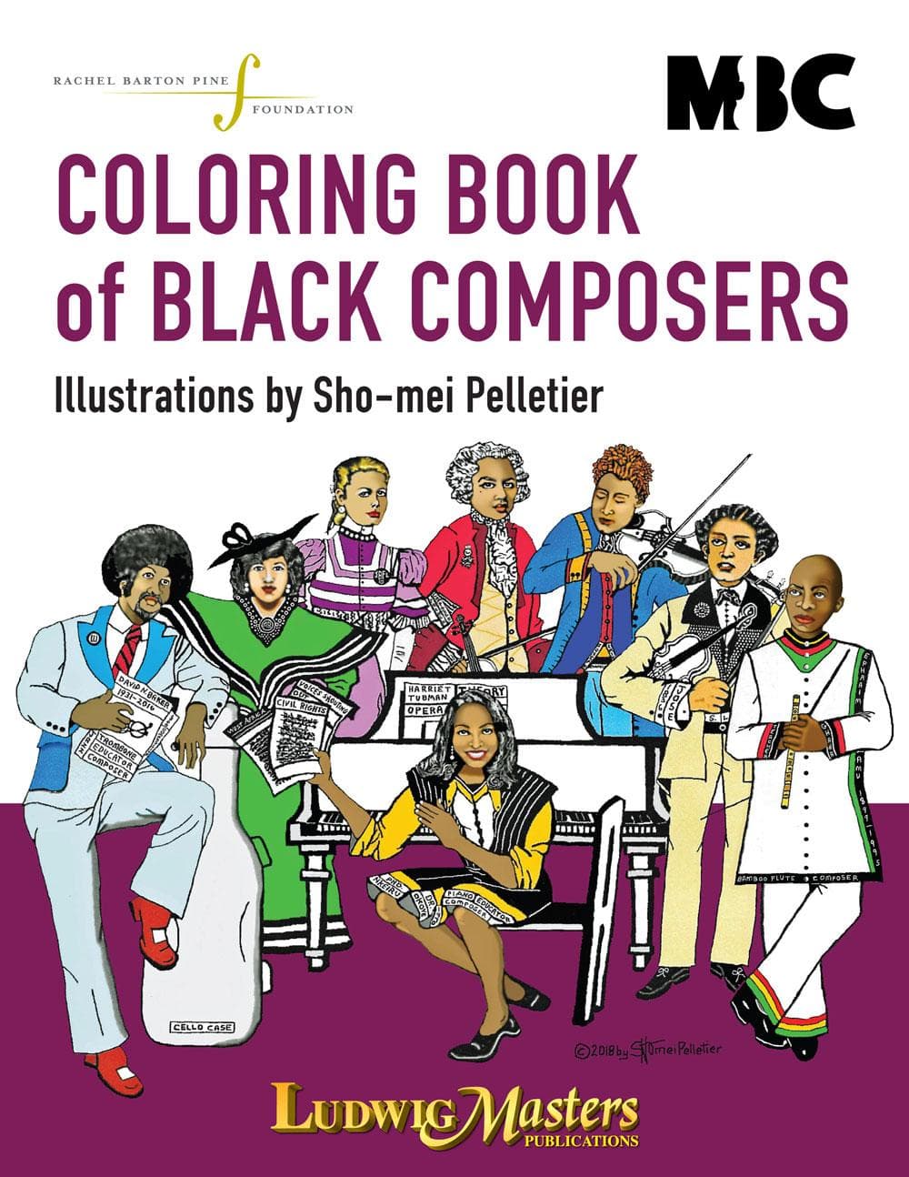 Coloring Book Of Black Composers