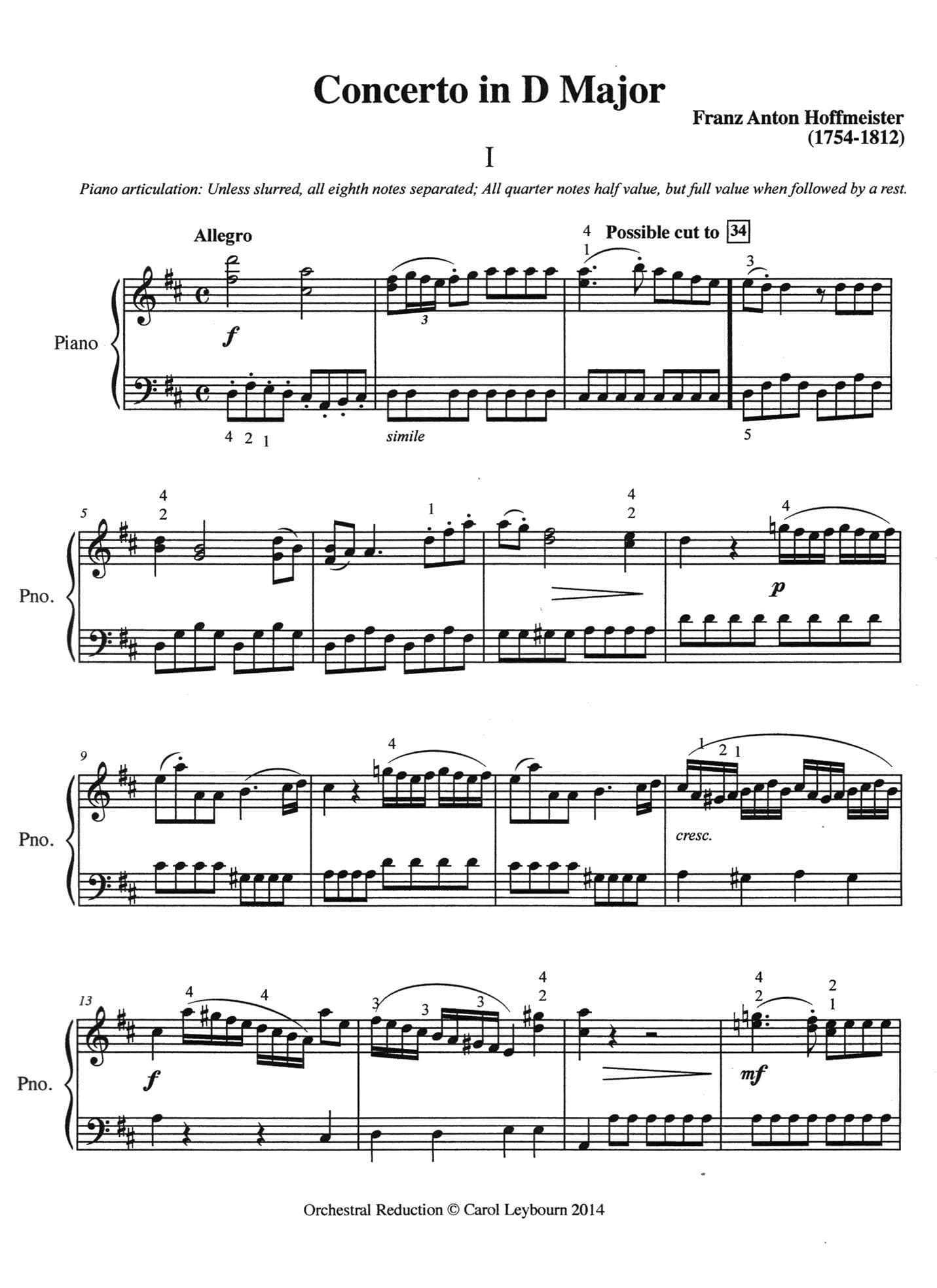 Viola Concertos (Volume 2) - Hoffmeister, J. Schubert, and J.S. Bach - PIANO ACCOMPANIMENT ONLY - arranged by Carol Leybourn - Frustrated Accompanist Edition