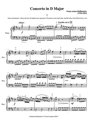 Viola Concertos (Volume 2) - Hoffmeister, J. Schubert, and J.S. Bach - PIANO ACCOMPANIMENT ONLY - arranged by Carol Leybourn - Frustrated Accompanist Edition