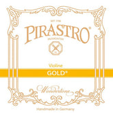 Pirastro Gold Violin String Set - Loop End E String - 4/4 size - Medium Gauge