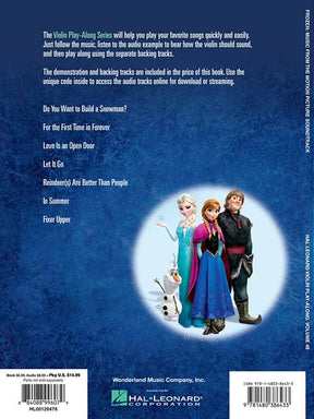 Anderson-Lopez, Kristen and Lopez, Robert - Violin Play-Along, Vol 48, Frozen - Violin with Audio Play-Along - Hal Leonard