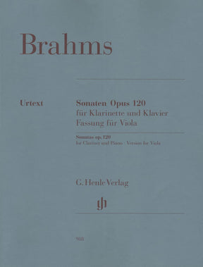 Brahms, Johannes - Sonatas Nos 1 and 2, Op 120 - for Viola and Piano - Henle Verlag URTEXT Edition