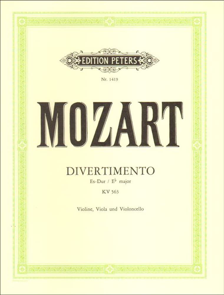 Mozart, WA - Divertimento in E-flat Major, K 563 - Violin, Viola, and Cello - Edition Peters