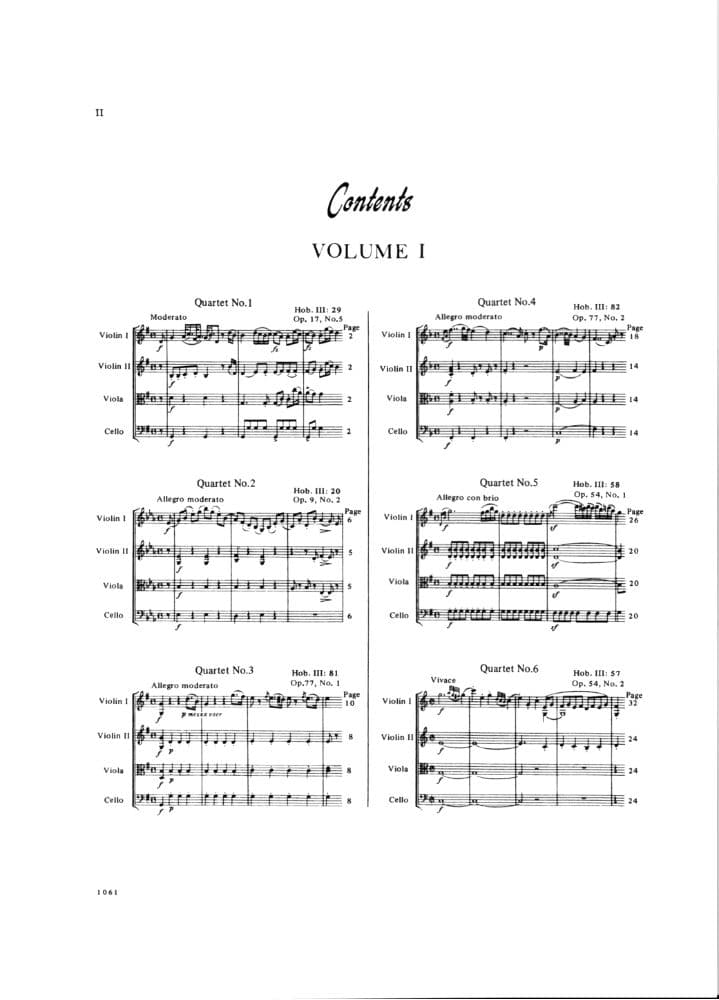Haydn, Franz Joseph - 30 Celebrated Quartets, Volume 1 - String Quartet - edited by Reinhold Jockisch - International Edition