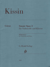 Kissin, Evgeny - Sonata, Opus 2 - for Cello and Piano - edited by Steven Isserlis - G. Henle Verlag URTEXT
