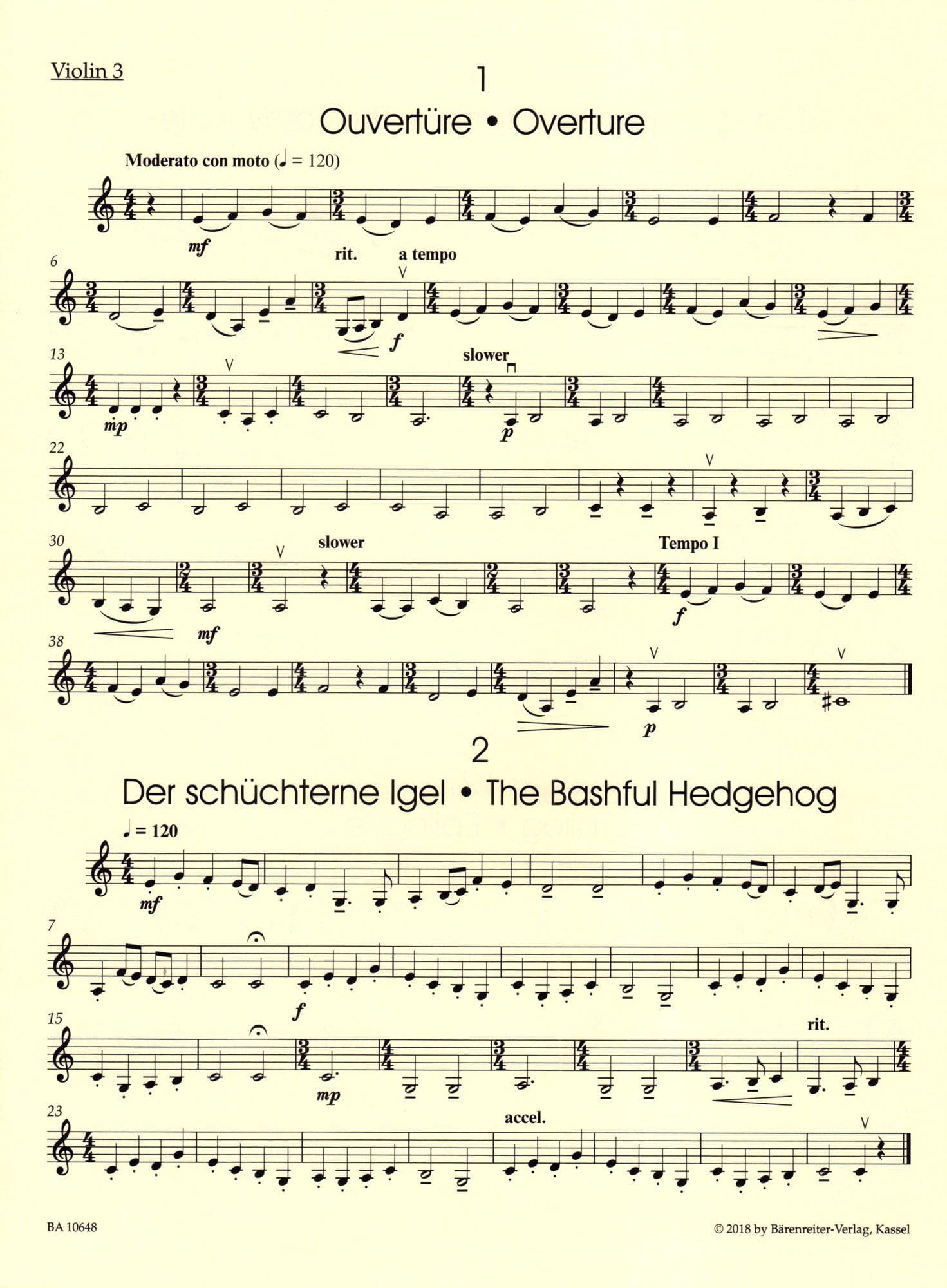 Speckert, George - Don't Feed the Animals - for String Ensemble - Barenreiter