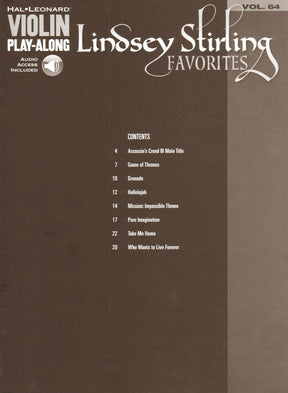Lindsey Stirling Favorites - Violin Play-Along Vol. 64 - for Violin with Audio Accompaniment - Hal Leonard