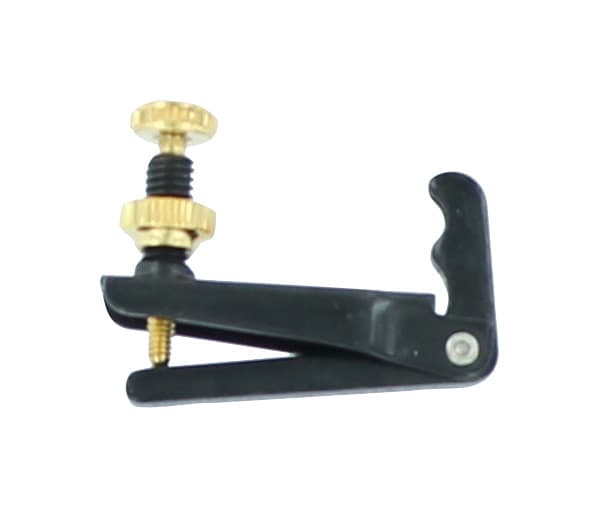 Long Lever 2 Prong Violin String Adjuster - Gold Plated - 4/4 to 3/4 Size