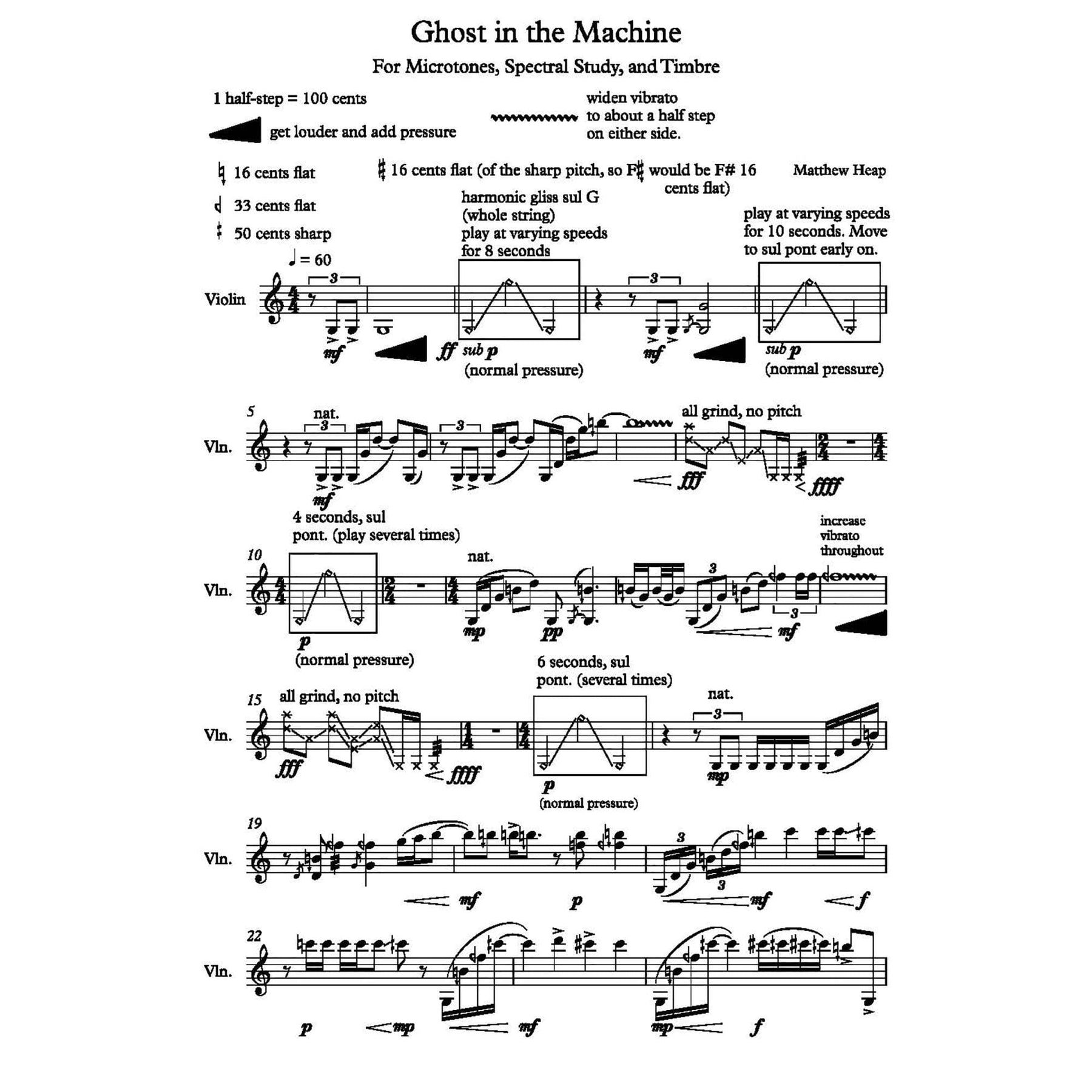 Matthew Heap - Twelve Violin Etudes - DIGITAL DOWNLOAD