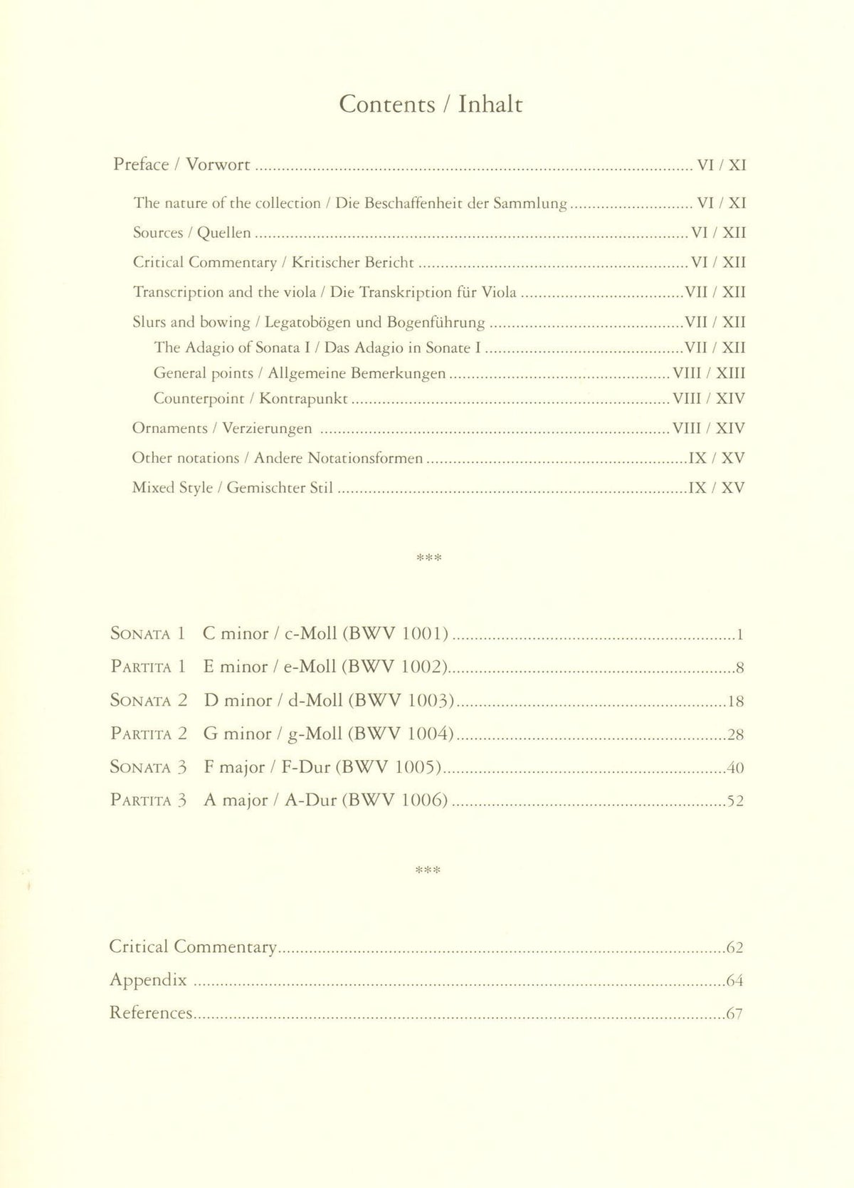 Bach, JS - 6 Sonatas and Partitas, BWV 1001-1006 - Solo Viola - edited by Simon Rowland-Jones - Edition Peters