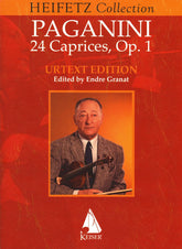 Paganini, Nicolo - 24 Caprices, Op. 1 - URTEXT Edition by Endre Granat - Keiser Publications - Heifetz Collection