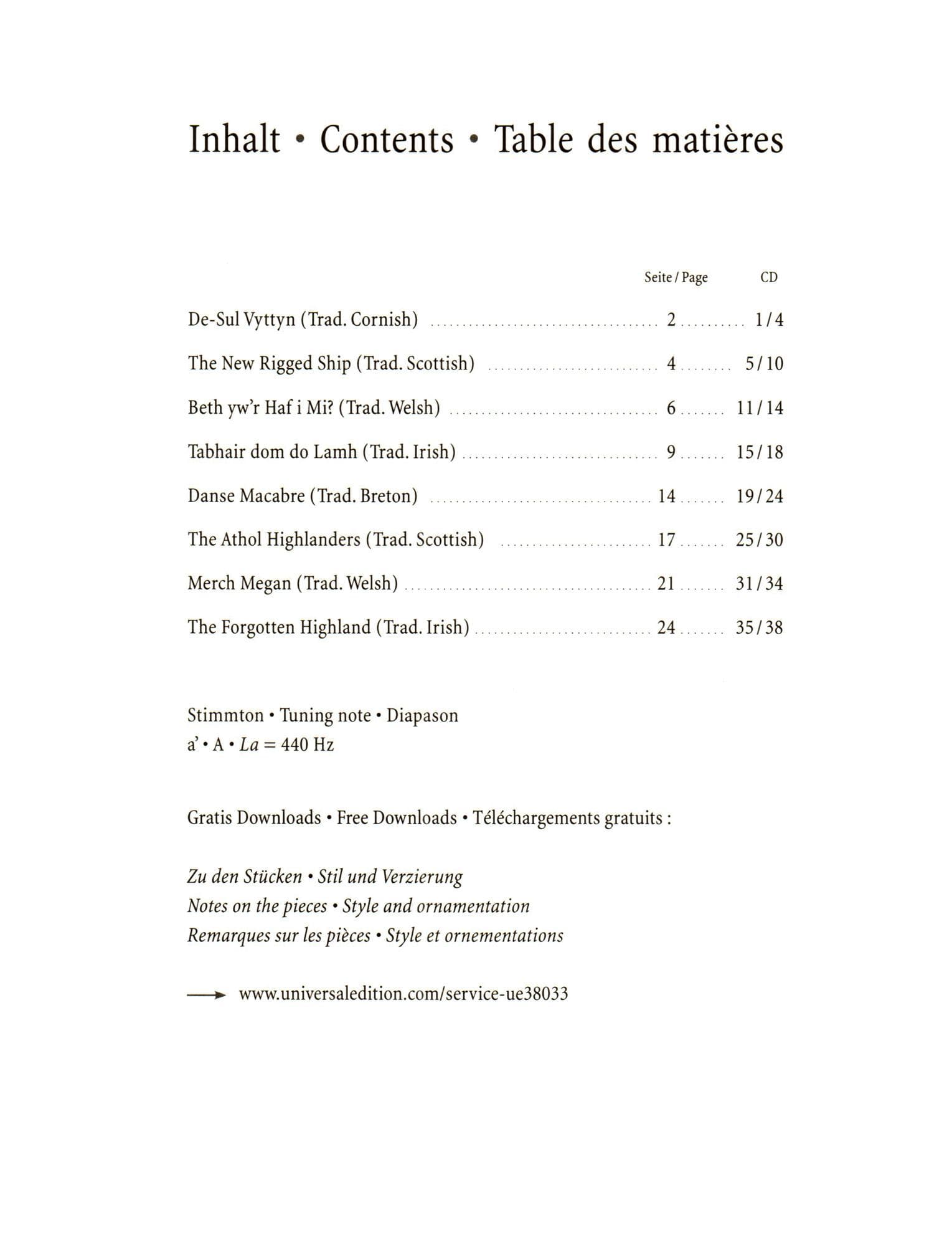 Celtic Play Along - for Cello and Piano - Includes CD Accompaniment - Universal Edition