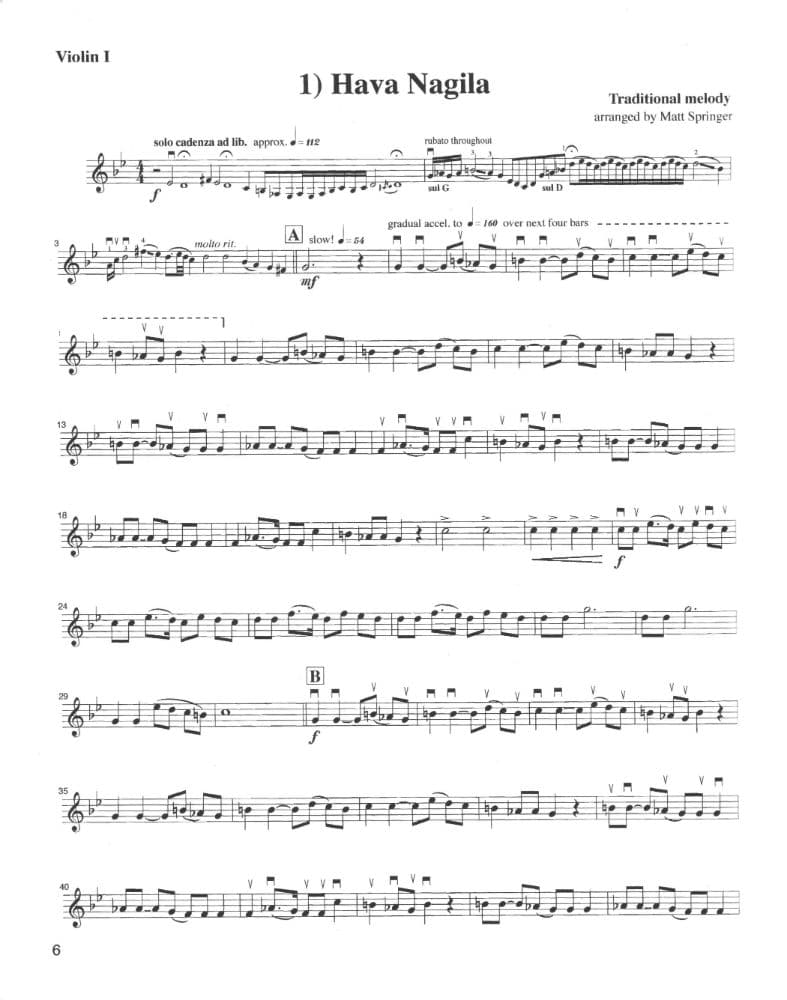 Springer, Matt - Jewish Folksong Suite for String Quartet - Khach-22 Digital Download