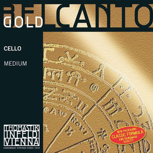 Thomastik Belcanto Gold Cello String Set - 4/4 size - Medium Gauge