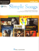 Simple Songs - 14 Well-Known Melodies - for Violin with Audio Access Included - Hal Leonard Instrumental Play-Along