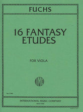 Fuchs, Lillian - 16 Fantasy Etudes - Viola solo - International Edition