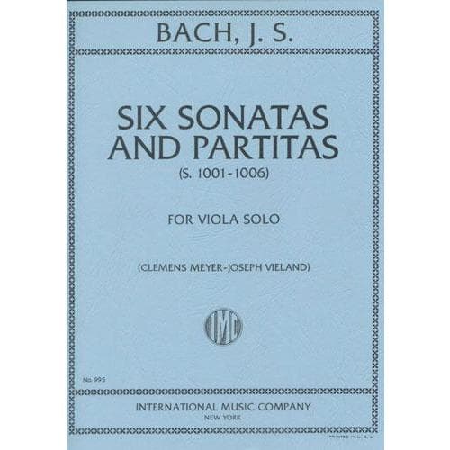Bach, JS - 6 Sonatas and Partitas for Viola - Arranged by Meyer-Vieland - International Edition