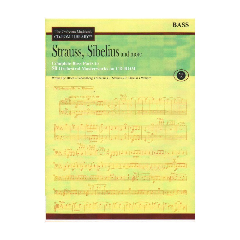 The Orchestra Musician's CD-ROM Library - Volume 9: Strauss, Sibelius, and more - Bass - CD Sheet Music, LLC