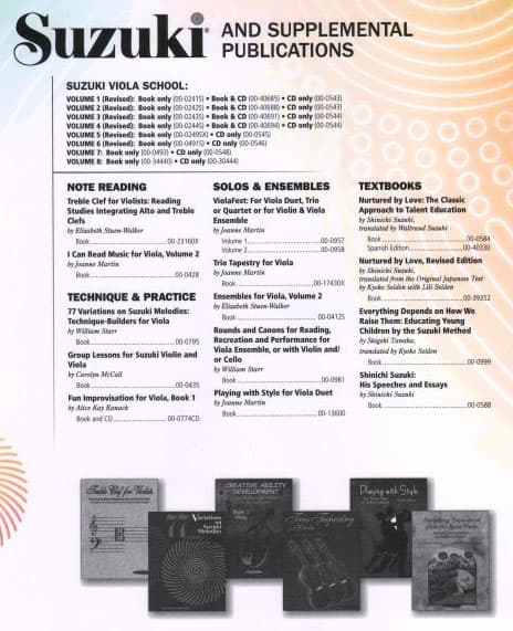 Suzuki Viola School Method Book with CD, Volume 2, Performed by Preucil