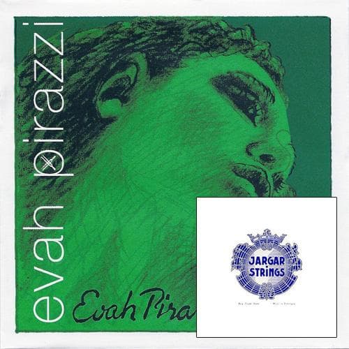 Evah Pirazzi Custom Violin String Set with Ball-End Jargar E - 4/4 size - Medium Gauge