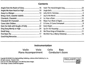 O'Reilly, John - Christmas and Chanukah Ensembles Viola Published by Neil A Kjos Music Company