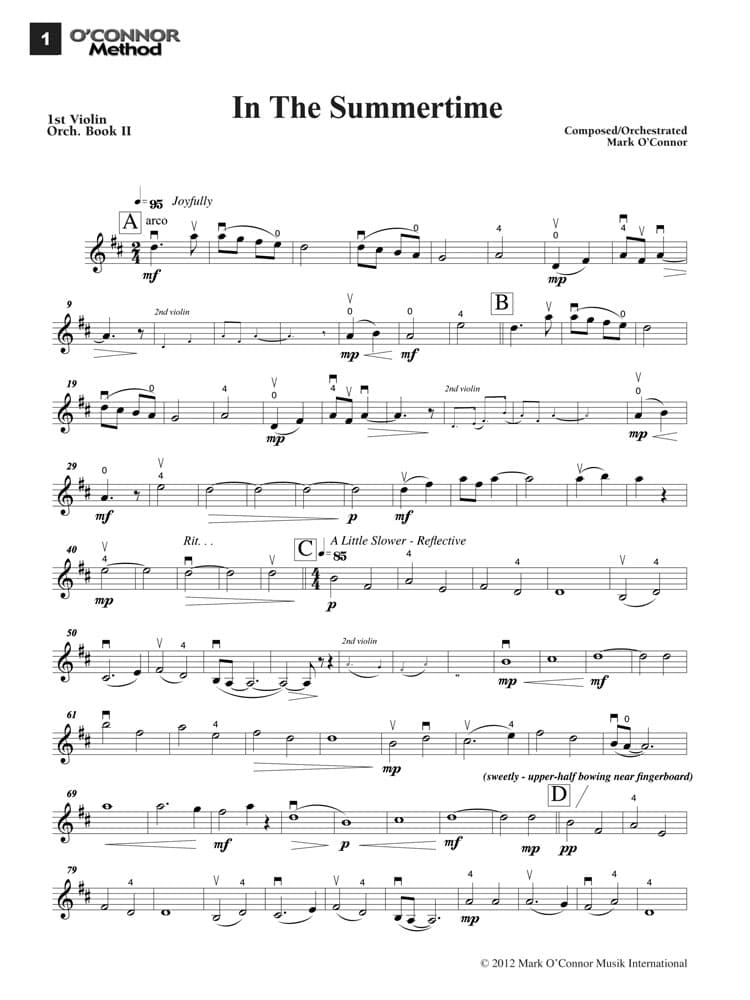 O'Connor Method for Orchestra - Book II - Violin Part