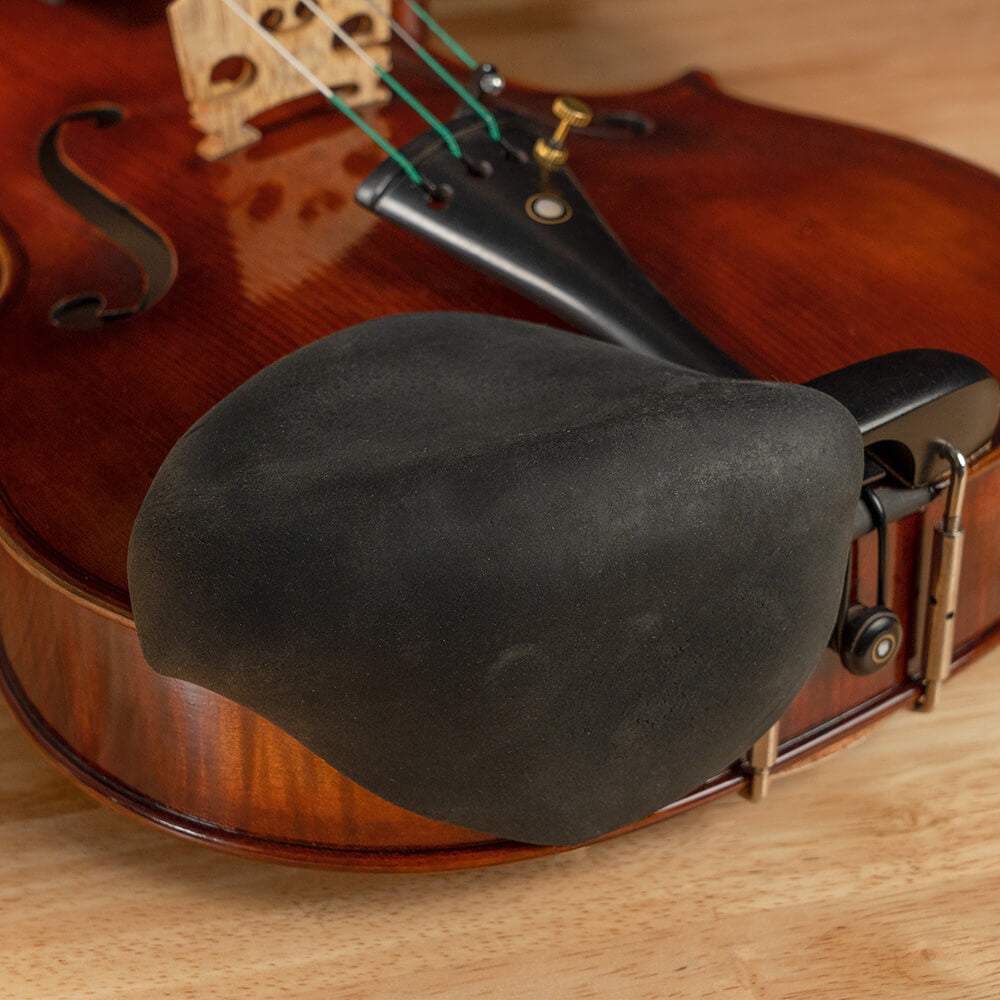 Strad Pad Chinrest Cover - Large - Ebony Velcro Attach