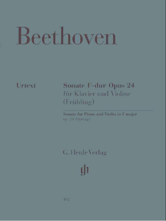 Beethoven, Ludwig - Violin Sonata No 5 in F Major, Op 24 "Spring" - Violin and Piano - edited by Max Rostal - Henle Verlag URTEXT Edition