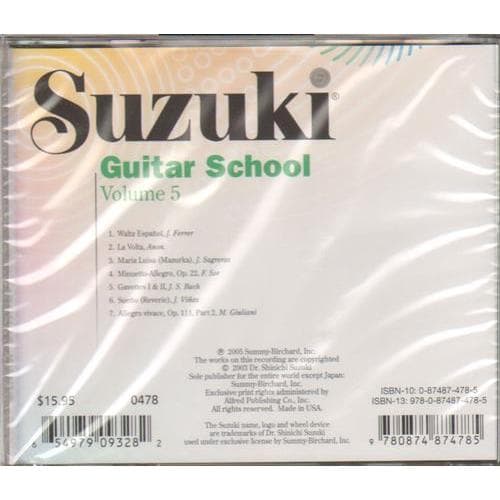 Suzuki Guitar School CD, Volume 5, Performed by Sakellariou