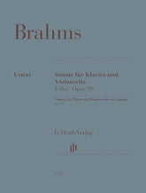Brahms, Johannes - Cello Sonata No 2 in F Major, Op 99 - Cello and Piano - edited by Egon Voss and Johannes Behr - Henle