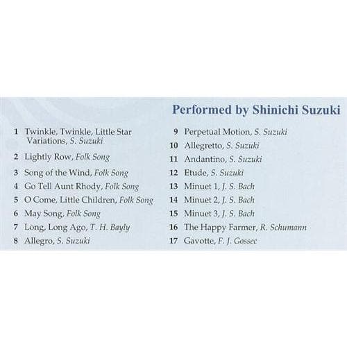 Suzuki Violin School CD, Volume 1, Performed by Suzuki