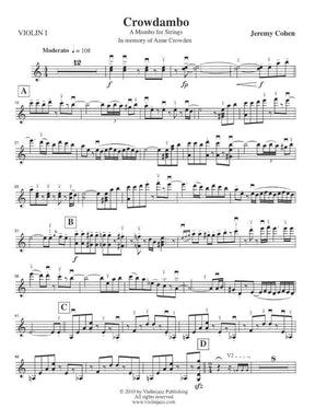 Cohen, Jeremy - Crowdambo for String Quartet - Violinjazz Editions