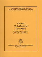 Viola Concertos (Volume 1) - Vivaldi, J.C. Bach, Telemann, Handel, Stamitz - PIANO ACCOMPANIMENT ONLY - arranged by Carol Leybourn - Frustrated Accompanist Edition